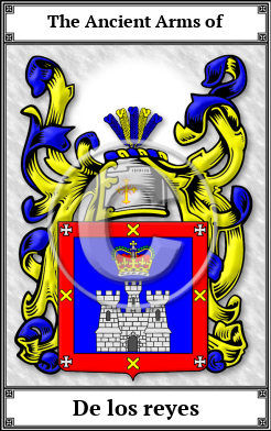 De los reyes Family Crest Download (JPG) Book Plated - 600 DPI